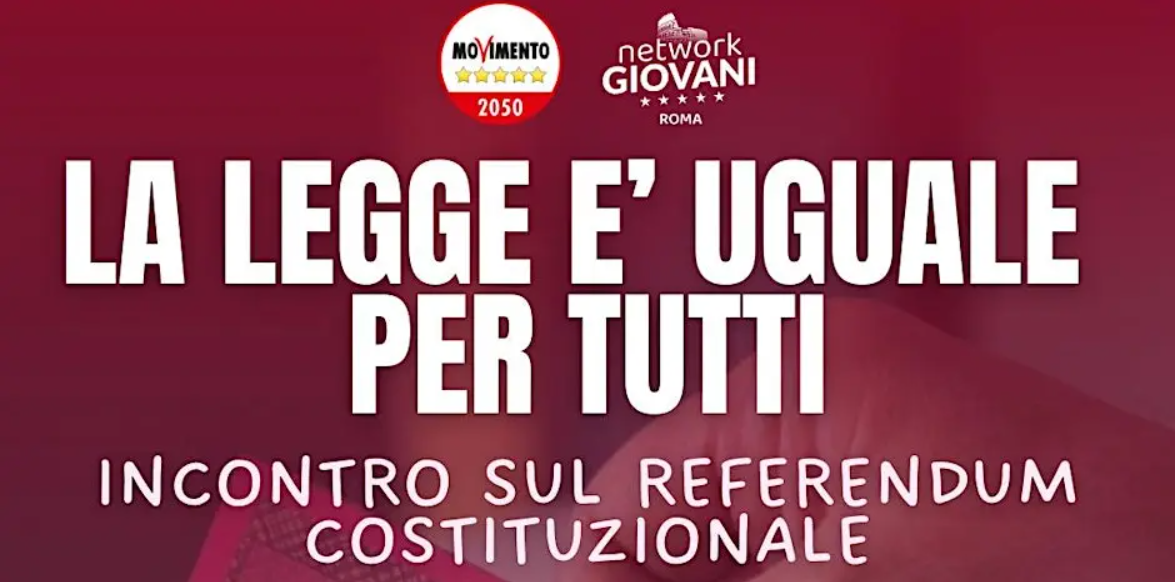 La Legge è uguale per tutti - Incontro sul Referendum Costituzionale